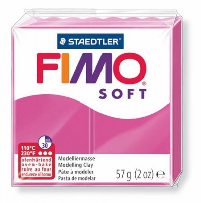 Modelovacia hmota, 57 g, polymérová, FIMO "Soft", malina