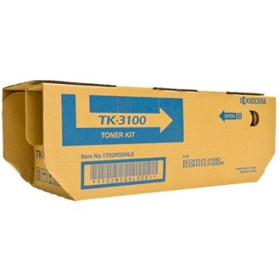 TK3100 toner k tlačiarňam FS 2100D, FS2100DN, KYOCERA, čierny, 12,5k