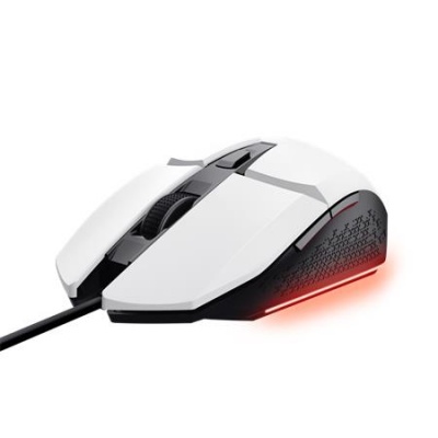 Myš, drôtová, optická, gaming, LED, TRUST "GXT109W Felox", biela